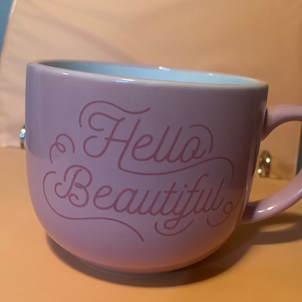 Hello beautiful coffe mug